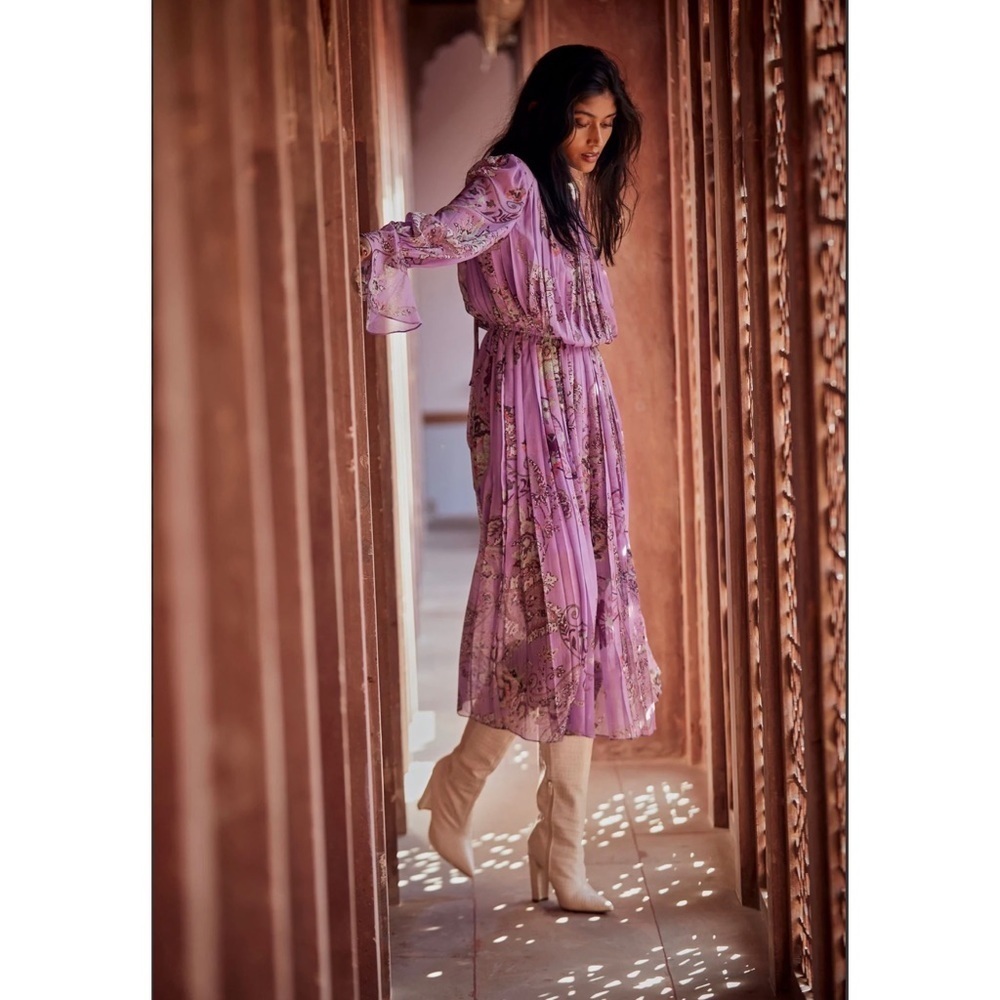 Hemant & Nandita Mavi Orchid Dress